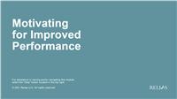 Motivating for Improved Performance