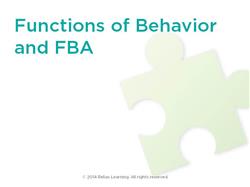 Functional Assessment and Behavior Intervention Plans