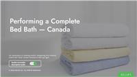 Performing a Complete Bed Bath - Canada