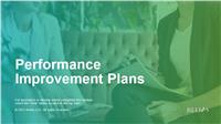 Performance Improvement Plans