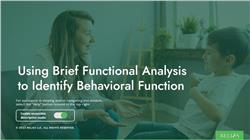 Using Brief Functional Analysis to Identify Behavioral Function