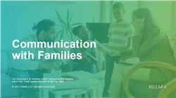 Communication with Families