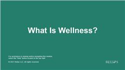 What is Wellness?