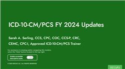 FY 2024 ICD-10-CM/PCS Update