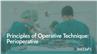 Principles of Operative Technique: Perioperative