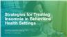 Strategies for Treating Insomnia in Behavioral Health Settings